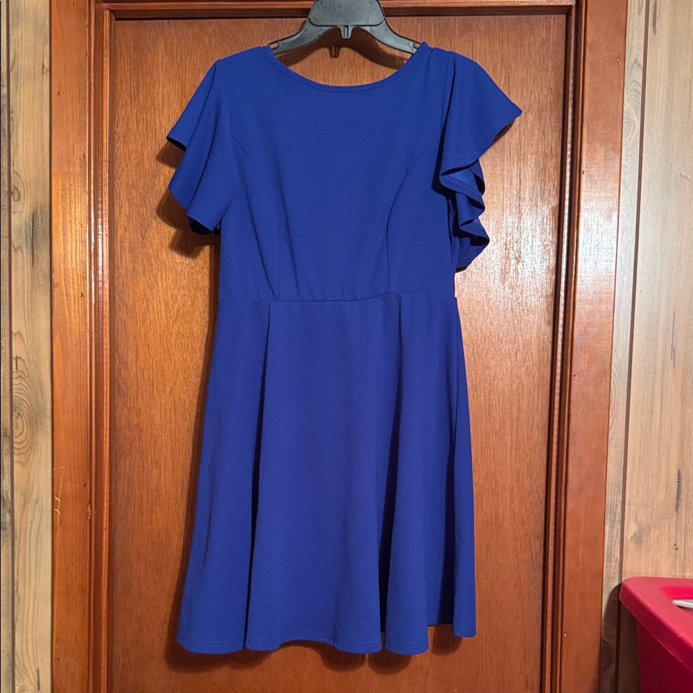 Elegant Blue Women's Dress